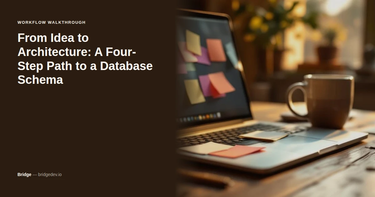 From Idea to Architecture: A Four-Step Path to a Database Schema