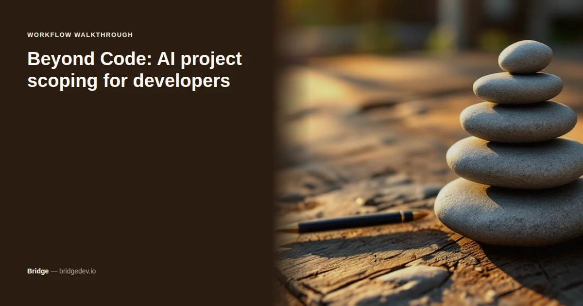 Beyond Code: A Guide to AI project scoping for developers